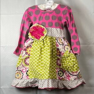 She Bloom Multi color Pattern dress size 24 months
